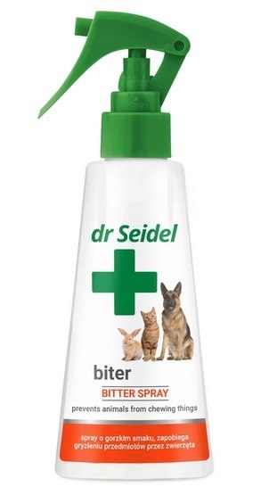 Dr Seidel Biter - Płyn przeciw obgryzaniu przedmiotów przez zwierzęta - spray 100ml Dr Seidel Biter - Płyn przeciw obgryzaniu przedmiotów przez zwierzęta - spray 100ml