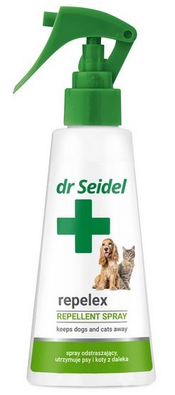 Dr Seidel Repelex - Płyn utrzymujący psy i koty z daleka 100ml Dr Seidel Repelex - Płyn utrzymujący psy i koty z daleka 100ml