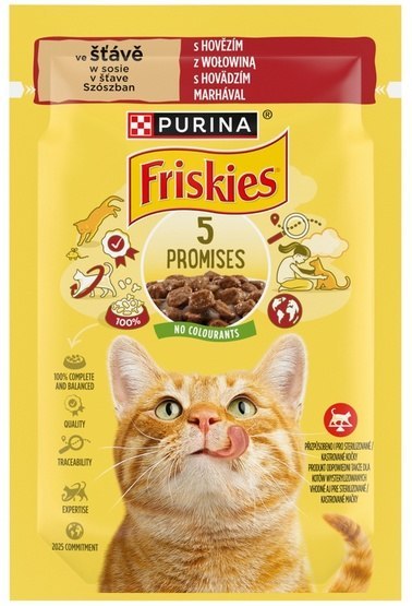 Friskies Wołowina saszetka 85g Friskies Wołowina saszetka 85g