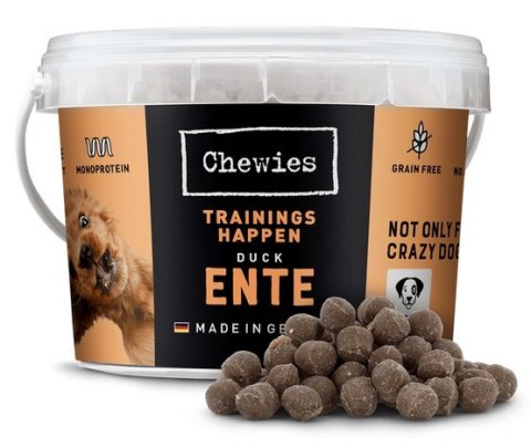 Chewies Trainings-Happen Kaczka monobiałkowe, bezzbożowe wiaderko 300g Chewies Trainings-Happen Kaczka monobiałkowe, bezzbożowe wiaderko 300g