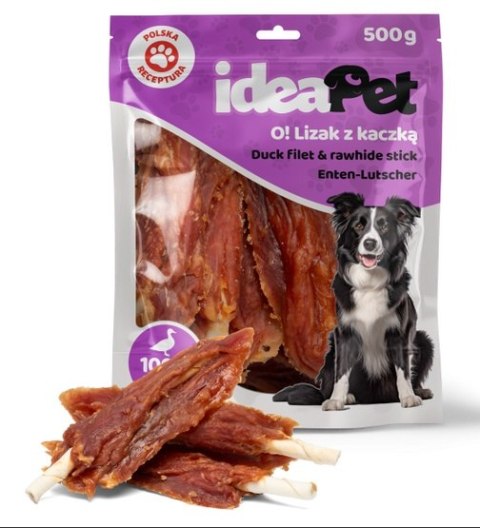 IdeaPet Lizak z kaczką 500g