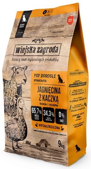 Wiejska Zagroda Jagnięcina z kaczką S 9kg Wiejska Zagroda Jagnięcina z kaczką S 9kg