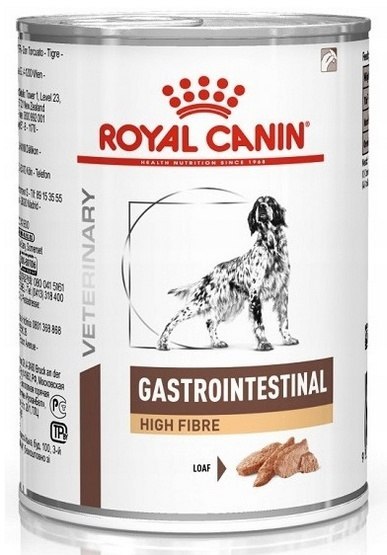Royal Canin Veterinary Diet Canine Gastrointestinal High Fibre puszka 400g Royal Canin Veterinary Diet Canine Gastrointestinal High Fibre puszka 400g