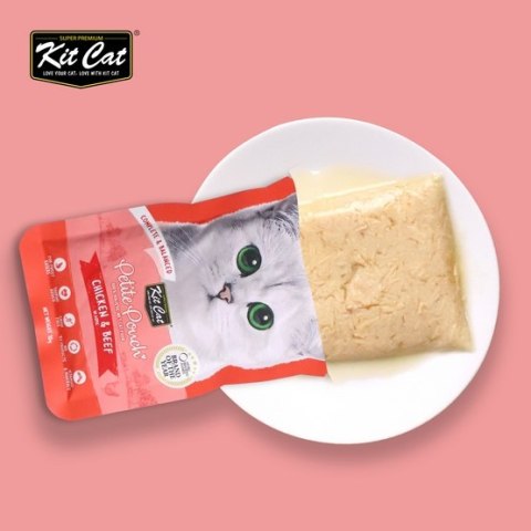 Kit Cat Petite Pouch Tuna Chicken & Beef saszetka 70g Kit Cat Petite Pouch Tuna Chicken & Beef saszetka 70g