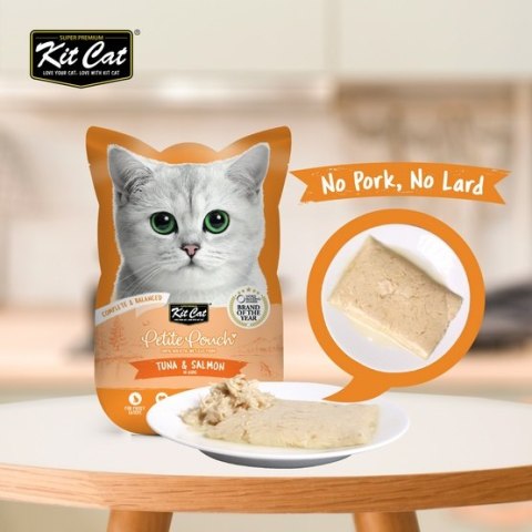 Kit Cat Petite Pouch Tuna & Salmon saszetka 70g Kit Cat Petite Pouch Tuna & Salmon saszetka 70g