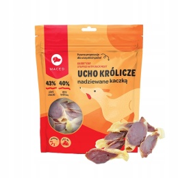Maced 100% Smakowite - Ucho królika nadziewane kaczką 500g