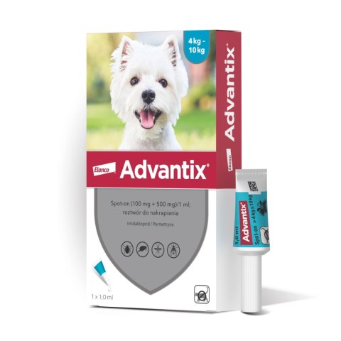 Bayer Advantix Krople Na Kleszcze I Pchły 1ml Bayer Advantix Krople Na Kleszcze I Pchły 1ml