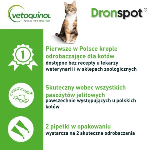 Bayer Dronspot Krople Na Robaki I Pasożyty 2x0,35ml Bayer Dronspot Krople Na Robaki I Pasożyty 2x0,35ml
