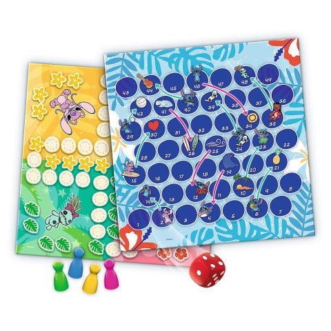 Gra klasyczna Lilo & Stitch 2w1 Chińczyk Węże i drabiny Trefl 02656 Gra klasyczna Lilo & Stitch 2w1 Chińczyk Węże i drabiny Trefl 02656