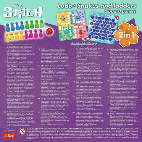 Gra klasyczna Lilo & Stitch 2w1 Chińczyk Węże i drabiny Trefl 02656 Gra klasyczna Lilo & Stitch 2w1 Chińczyk Węże i drabiny Trefl 02656