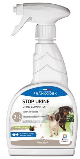 Francodex Stop Urine Neutralizator moczu dla psa i kota spray 750ml Francodex Stop Urine Neutralizator moczu dla psa i kota spray 750ml