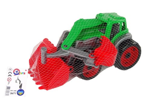 Traktor Koparka Łyżka Zielony 3671 Traktor Koparka Łyżka Zielony 3671