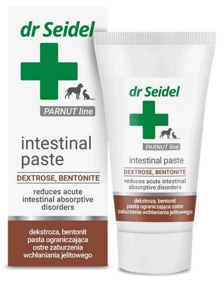 Dr Seidel Intestinal Paste - na zaburzenia wchłaniania jelitowego dla psów i kotów tubka 40g Dr Seidel Intestinal Paste - na zaburzenia wchłaniania jelitowego dla psów i kotów tubka 40g