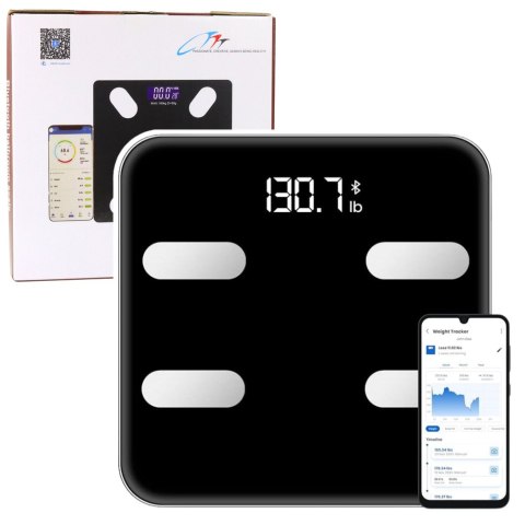 Waga Elektroniczna Łazienkowa Funkcja Smart Bluetooth BMI BMR Aplikacja Waga Elektroniczna Łazienkowa Funkcja Smart Bluetooth BMI BMR Aplikacja