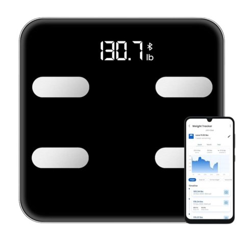 Waga Elektroniczna Łazienkowa Funkcja Smart Bluetooth BMI BMR Aplikacja Waga Elektroniczna Łazienkowa Funkcja Smart Bluetooth BMI BMR Aplikacja