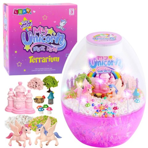 Zestaw Kreatywny Terrarium Jednorożce Lampka Nocna Sterowanie Głosem DIY Zestaw Kreatywny Terrarium Jednorożce Lampka Nocna Sterowanie Głosem DIY