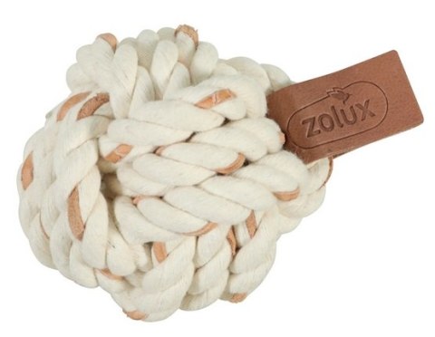 Zolux Zabawka dla psa do aportowania piłka sznurowa Leather Touch 7cm Zolux Zabawka dla psa do aportowania piłka sznurowa Leather Touch 7cm