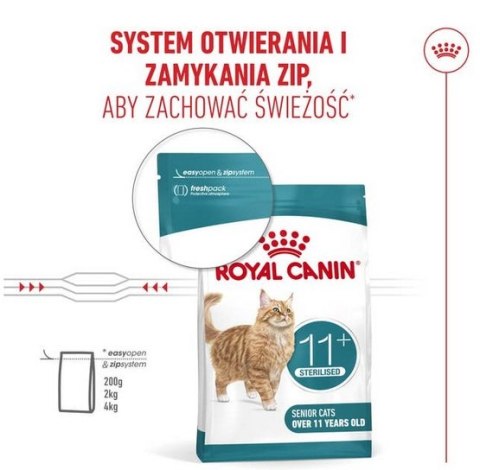 Royal Canin Ageing +11 Sterilised karma sucha dla kotów dojrzałych, sterylizowanych 400g Royal Canin Ageing +11 Sterilised karma sucha dla kotów dojrzałych, sterylizowanych 400g