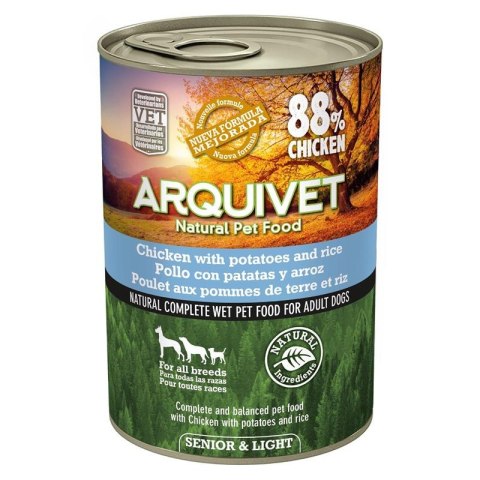 ARQUIVET karma dla psa SENIOR & LIGHT puszka 400g