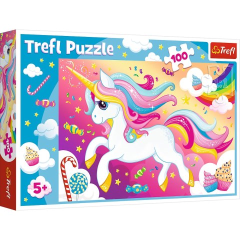 Puzzle - 100 - Piękny jednorożec - Trefl 16386 Puzzle - 100 - Piękny jednorożec - Trefl 16386
