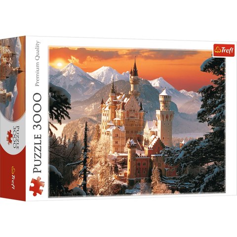 Puzzle - 3000 - Zimowy Zamek Neuschwanstein - Trefl 33025