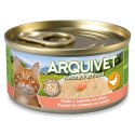 ARQUIVET kurczak w sosie z łososiem karma mokra dla kota puszka 80g