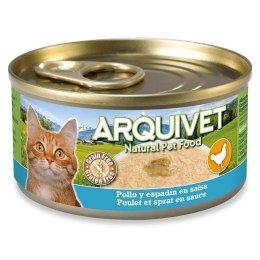 ARQUIVET kurczak w sosie ze szprotką karma mokra dla kota puszka 80g