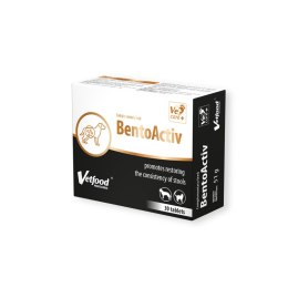 Vetfood BentoActiv wspomagający w trakcie biegunek dla psa kota 30 tabletek