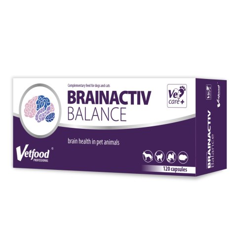 Vetfood Brainactiv Balance wspomaga układ nerwowy psa i kota 120 kapsułek