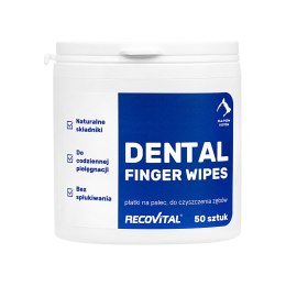 Recovital Dental Finger Wipes - chusteczki do zębów dla psa i kota 50 szt
