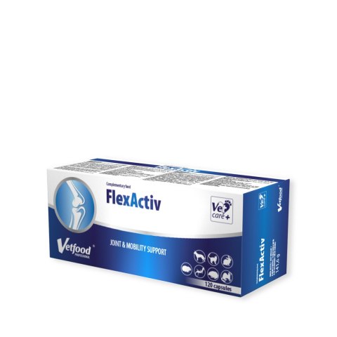 Vetfood FlexActiv na stawy dla psa i kota 120 kapsułek