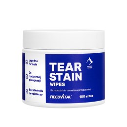 Recovital Tear Stain Wipes - chusteczki do oczu dla psa i kota 100 szt