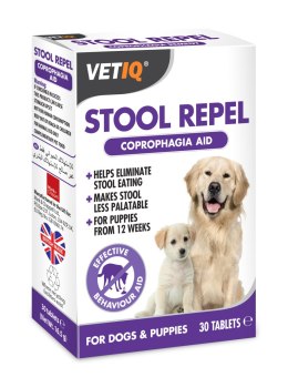 VetIQ Stool Repel Preparat przeciw koprofagi dla szczeniąt i psów 30 tabletek