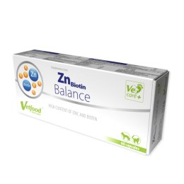 Vetfood ZnBiotin cynk i biotyna witaminy dla psa i kota 60 kapsułek