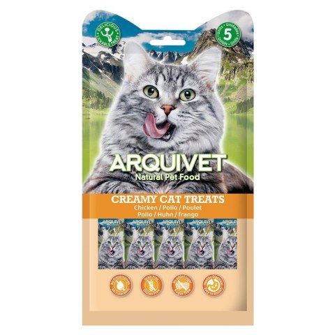 ARQUIVET Kremowy przysmak dla kota z kurczakiem 5x14 g