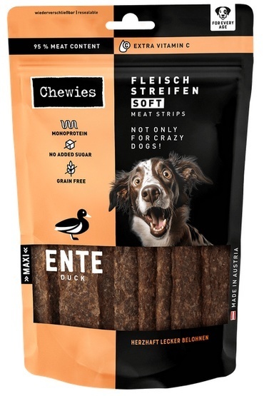 Chewies Meat Strips Soft Paski Mięsne Kaczka przysmak dla psa