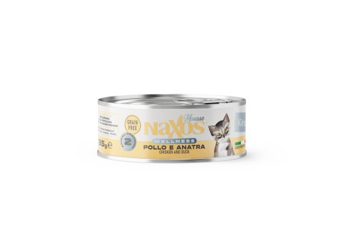 NAXOS CAT Puszka dla kociąt smaku kurczaka i kaczki 85g