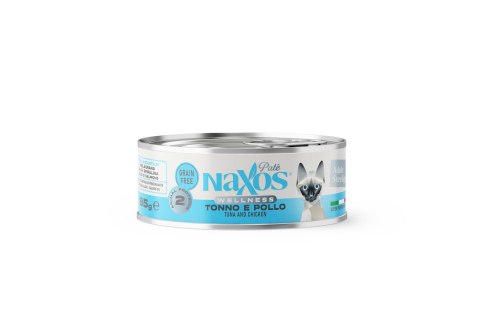 NAXOS CAT STERILIZED Puszka dla kotów sterylizowanych o smaku tuńczyka i kurczak 85g