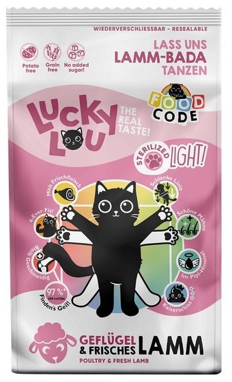 Lucky Lou Food Code Lifestage Sterilized Light Drób & Jagnięcina 1,7kg