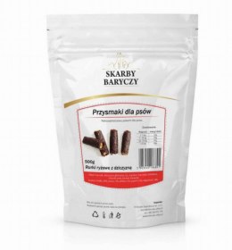 Skarby Baryczy rurki ryżowe z dziczyzny przysmak dla psa 500g