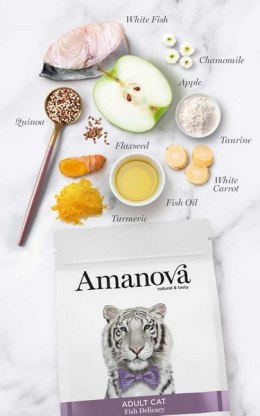 Amanova Cat Adult Fish Delicacy White Fish - biała ryba 1,5kg