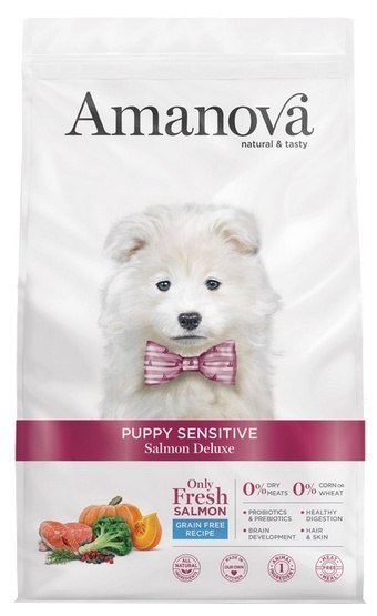 Amanova Dog Puppy Sensitive Salmon Deluxe - łosoś 7kg