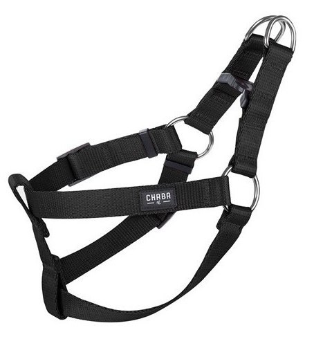 CHABA Szelki taśma regulowane nr 3 - obwód 60cm czarne