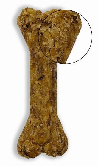 BUBAlicious Pure Line Kość do żucia Puppy & Senior ze skóry jelenia 12 cm [8711]