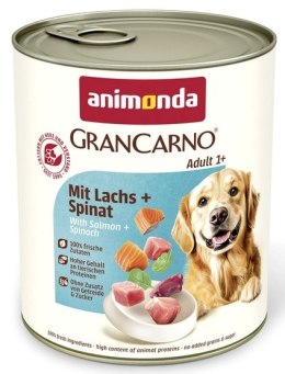 Animonda GranCarno Original Adult Lachs Spinat Łosoś + Szpinak puszka 800g