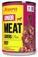 Josera Pies Meat Lovers Pure Junior Wołowina puszka 400g