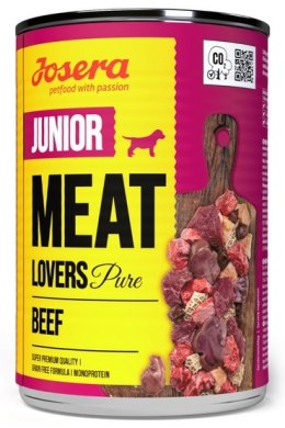 Josera Pies Meat Lovers Pure Junior Wołowina puszka 400g