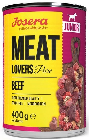 Josera Pies Meat Lovers Pure Junior Wołowina puszka 400g