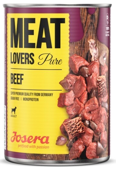 Josera Pies Meat Lovers Pure Wołowina puszka 400g