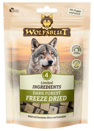 Wolfsblut Dog Limited Ingredients Trenerki Freeze Dried Dark Forest - liofilizowana dziczyzna 40g
